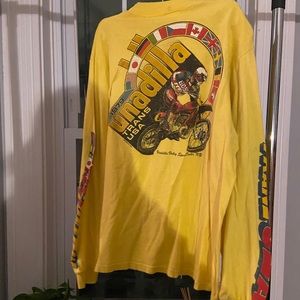 1979 Motocross long sleeve yellow t-shirt.